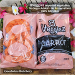 8Veggiez frozen vegetable IQF PLUM CARROTS - WORTEL KEMBANG 500g 8 Veggiez